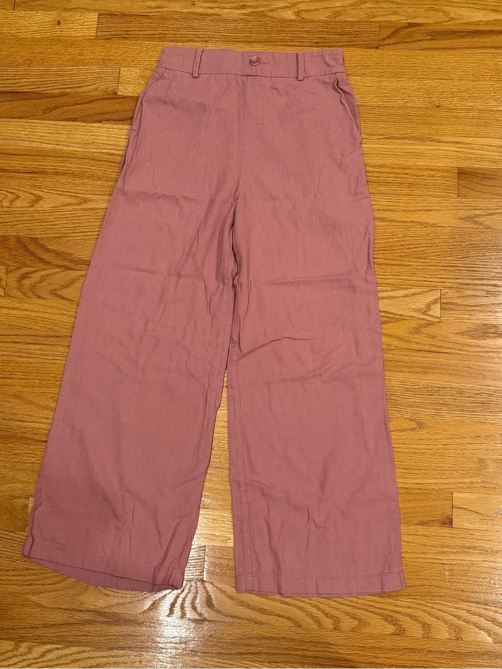 Wide-Leg Pants in Dusty Rose